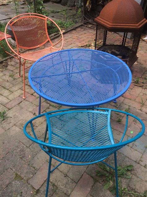 Back windsor dining arm chair. Mid Century Modern Wrough Iron Patio Salterini by ...