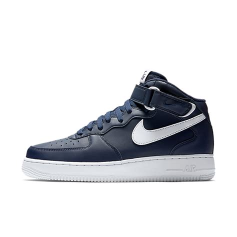 nike air force 1 mid midnight navy white 315123 407 grailify