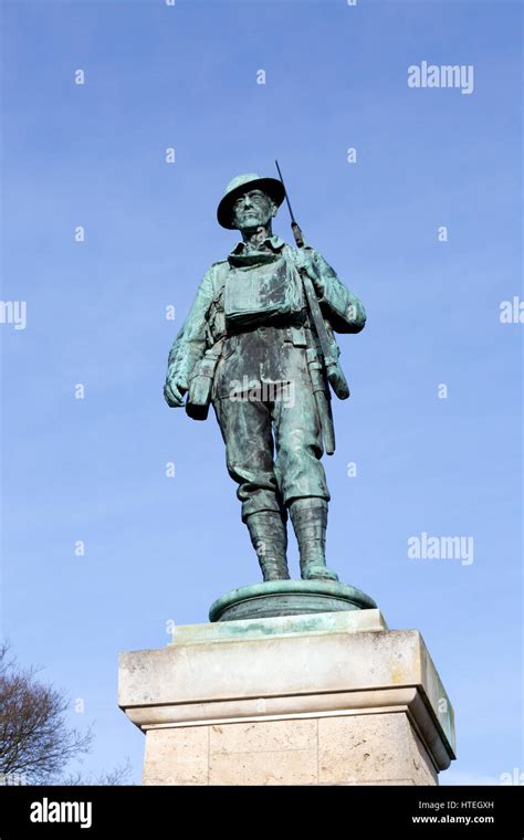 World War 1 Soldier Statue The War Memorial Evesham Worcestershire