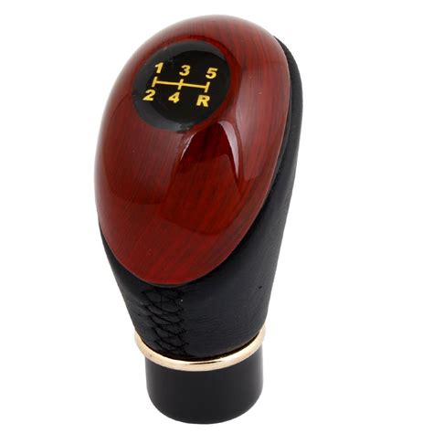 Unique Bargains Car Universal 5 Speed Manual Gear Stick Shifter Wood