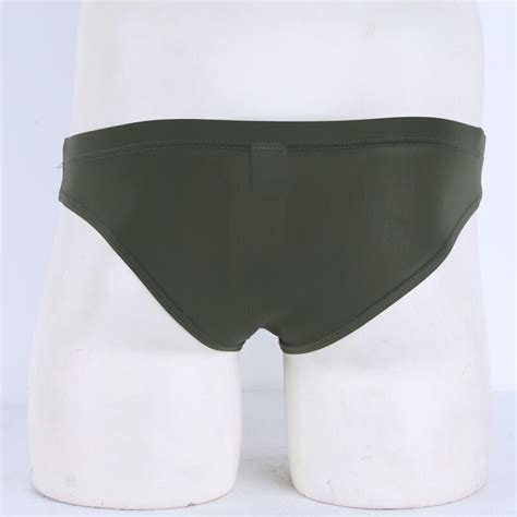 Men S Open Front Underwear Spandex Penis Hole Bikini Briefs Thong