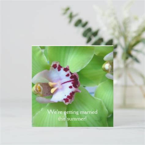 Green Orchids Invitations Zazzle