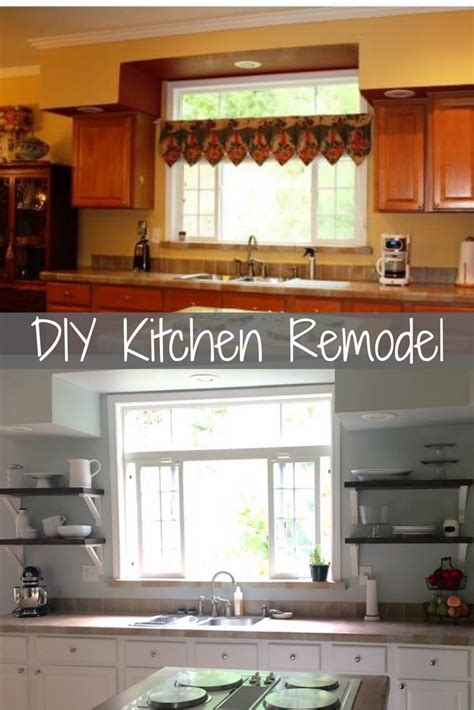 This method can be used for kitchen cabinets or for bathroom vanities. DIY Farmhouse Kitchen Remodel - Overthrow Martha
