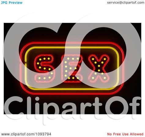 Clipart Neon Sex Sign Royalty Free Cgi Illustration By