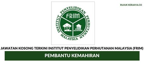 Pembantu kemahiran (juruelektrik) gred h19. Jawatan Kosong Terkini Institut Penyelidikan Perhutanan ...