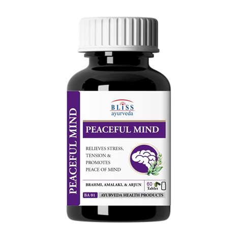 Promotes mental peace & mind rejuvenationPEACEFUL MIND “A Healthy Mind