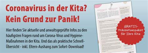 Die kitas werden nicht generell geschlossen. Kranke Kinder gehören nicht in die Kita
