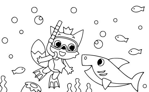 Feel free to print and color from the best 39+ baby shark coloring pages at getcolorings.com. Desenhos do Baby Shark para imprimir e colorir - Dicas ...