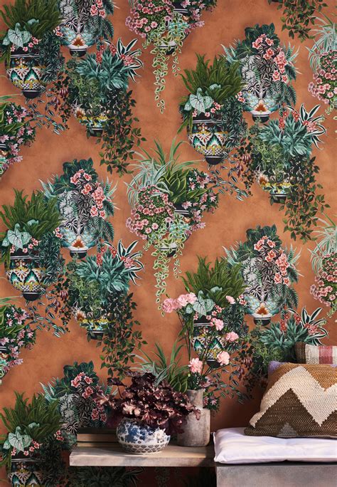 Cole & son wallpaper manufacturers since 1875, by appointment to her majesty the queen. Blumen Tapete Talavera von Cole & Son-5708