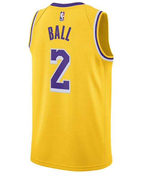 The nike swoosh on ball's lakers jersey in the image is prominently placed next to the caption reading, it's only a crazy dream. Nike Synthetic Lonzo Ball Los Angeles Lakers Icon Swingman ...