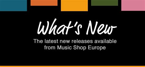 Discover The Latest Sheet Music Releases From