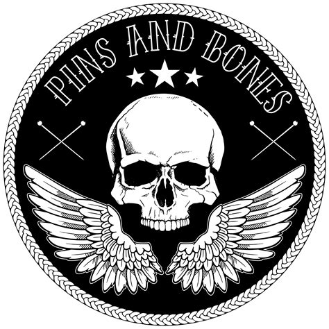 Pins And Bones Clothing Logo - Pins & Bones