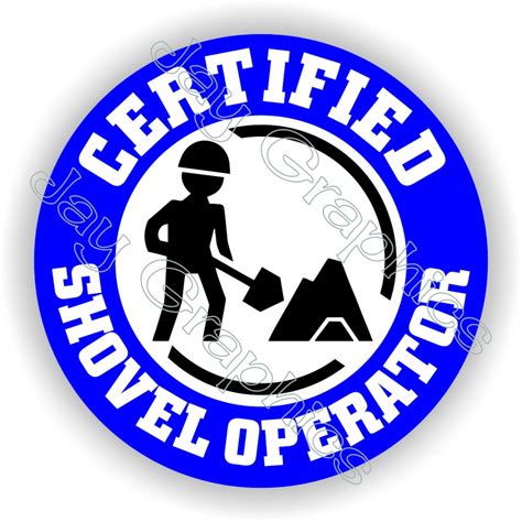 Certified Shovel Operator Funny Hard Hat Sticker Motorcycle Etsy