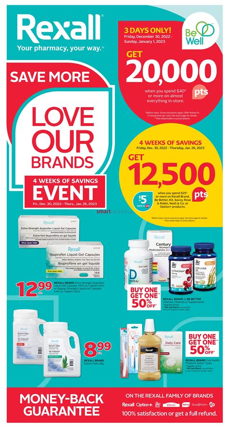 Rexall On Flyer December 30 To January 5