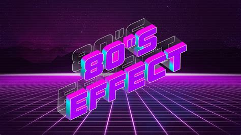 80s Logo Effect Make On Fonttextup Com Artofit