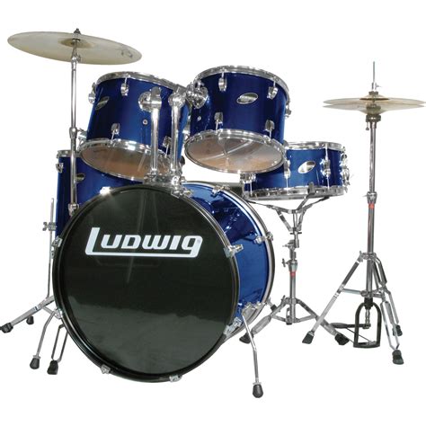 Ludwig Accent Combo 5 Piece Drum Set Blue Musicians Friend