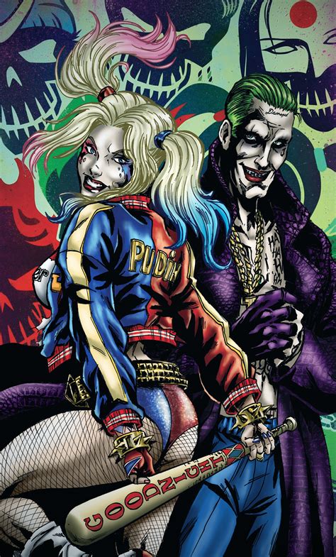 X Joker And Harley Quinn Art IPhone HD K Wallpapers Images Backgrounds Photos And