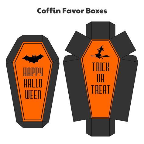 Best Free Printable Halloween Treat Boxes Template Vlr Eng Br