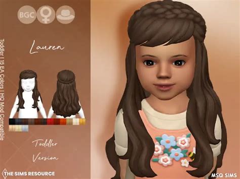 30 Best Maxis Match Toddler Hair Cc For The Sims 4 2022 Update