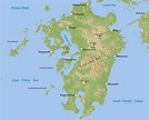 Kyushu Physical Map