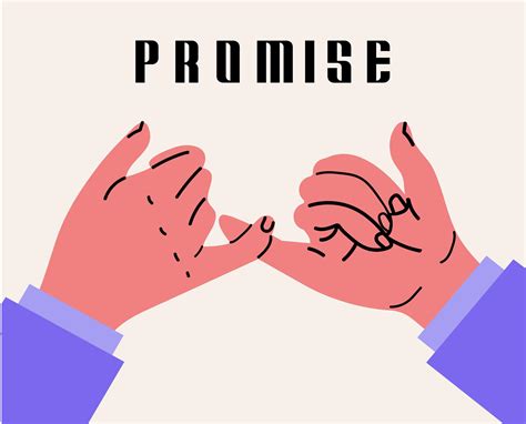 Hands In A Promise Gesturing Vector Art At Vecteezy