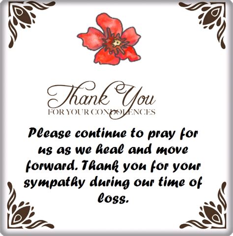 Thank You For Your Condolences Quotes And Notes Shainginfoz