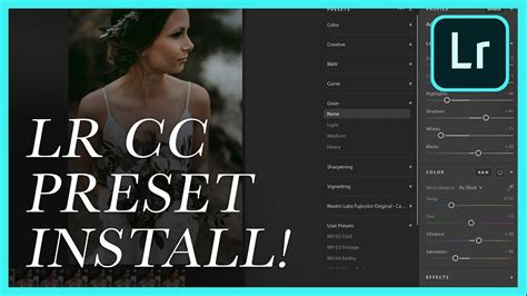 Installing Presets In Lightroom Cc How To Tutorial Mac Or Pc Youtube
