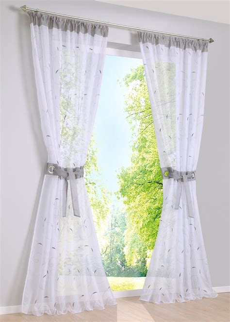 Weitere ideen zu gardinen, gardinen modern, vorhänge. Gardine "Jana" (1er-Pack), Kräuselband grau - bpc living jetzt im Online Shop von bonprix.de ab ...
