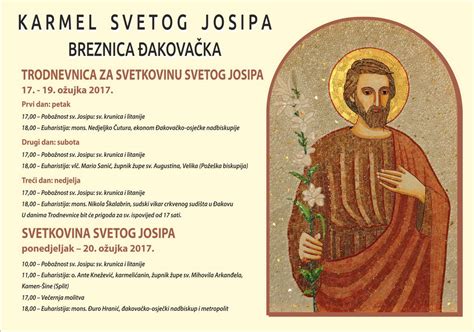 Proslava Svetkovine Svetog Josipa 2017 Karmel Svetog Josipa