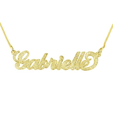 sparkling 14k gold carrie name necklace free shipping