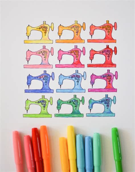 Here are some ideas for your, which you can download too! Printable Sewing Coloring Pages-14 - crafterhours