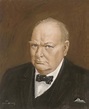 John Spencer Churchill (1909-1992) , Portrait of Sir Winston Churchill ...