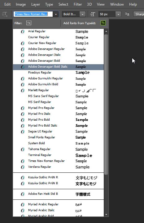 But downloading the font is only half the battle. How to disable all fonts in Photoshop on Windows ...