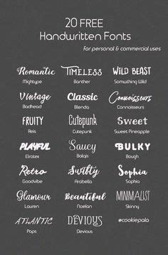 Handwriting fonts are written with a pen, pencil, or marker. Microsoft Word Fonts | Office Essentials : WORD, EXCEL ...