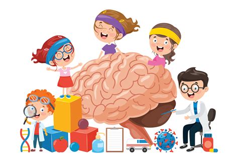 Cartoon Concept Of Human Brain And Children 913538 Vector Art At Vecteezy