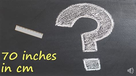 To convert 70 cm to inches, multiply by 0.39370. 70 inches in cm? - YouTube