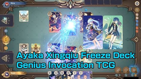 Very Fun Ayaka Xingqiu Deck Freeze Genius Invocation Tcg Genshin