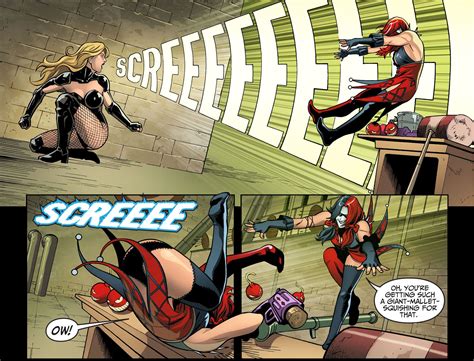 Black Canary Vs Harley Quinn Robin Harly Quinn Gotham Girls Batman