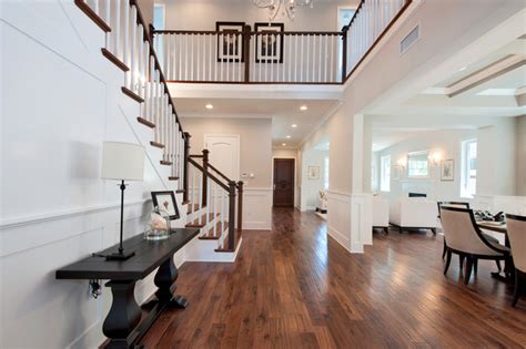 Staircase Hallway Featuring Garrison Deluxe Walnut Natural Flooring