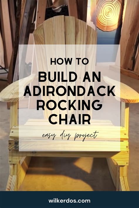 How To Build An Adirondack Rocking Chair Artofit