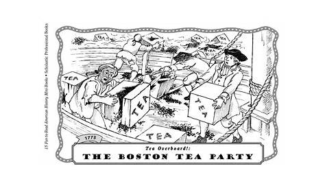 Boston Tea Party Worksheet Printable