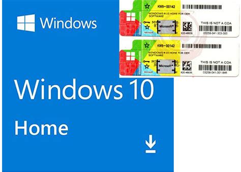Microsoft Windows 10 Pro Oem Keys 10 Home Coa License Sticker 64 Bit