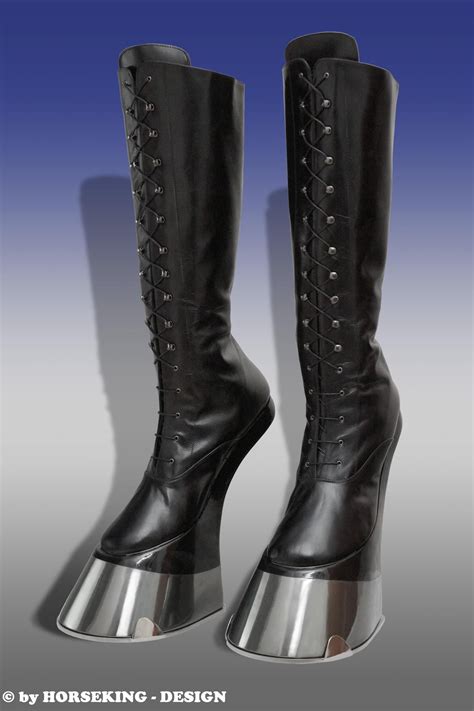 Black Chorme Hoof Boots By Horseking On Deviantart Boots Fantastic