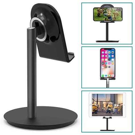 Wefor Cell Phone Stand Height Adjustable Desk Stand Holder Compatible