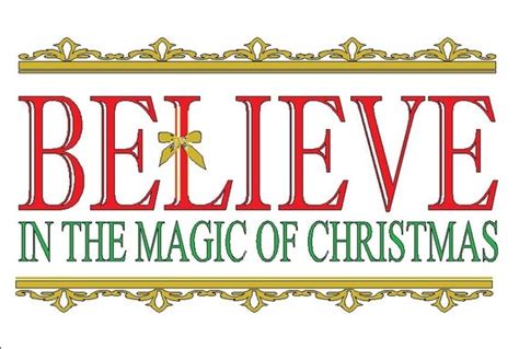 Items Similar To Believe In The Magic Of Christmas Vinyl Decal 22 X 15