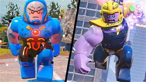 Lego Marvel Vs Dc Big Fig Characters Side By Side Comparison Youtube