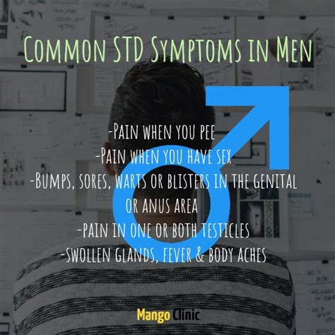 Std Signs And Symptoms In Men · Mango Clinic