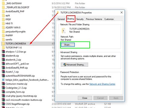 Akan saya bahas di postingan lanjutan. Panduan Lengkap Cara Sharing File / Folder dan Drive di ...
