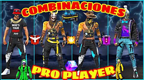 Las Mejores Combinaciones De Free Fire😎🔥combinaciones Pro Player