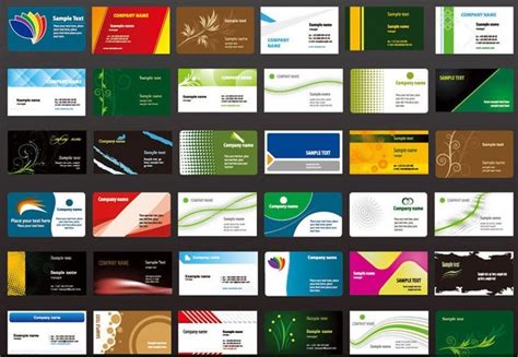 Sometimes, a minimal business card design is exactly what you need. Free Set Of Simple Business Card Design Templates Vector ...